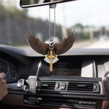 Patriotic Eagle Rearview Mirror Pendant – Car Interior Decoration - animalsaso02