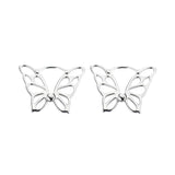 925 Sterling Silver Butterfly Earrings-Animals Aso