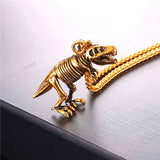 New Stainless Steel Tyrannosaurus  Necklace - animalsaso02