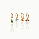 New Ins Inlaid Zircon Dinosaur Earrings