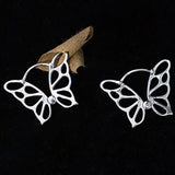 925 Sterling Silver Butterfly Earrings-Animals Aso