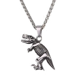 New Stainless Steel Tyrannosaurus  Necklace - animalsaso02