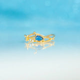 New Ins Creative Zircon Dinosaur Ring Animals-Aso