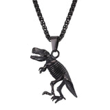 New Stainless Steel Tyrannosaurus  Necklace - animalsaso02