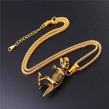 New Stainless Steel Tyrannosaurus  Necklace - animalsaso02