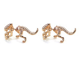 2pcs/Pair Fashion Dinosaur Alien Stud Earring