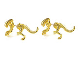 2pcs/Pair Fashion Dinosaur Alien Stud Earring Animals-Aso