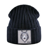 New Fashion Wolf Beanies-Animals Aso