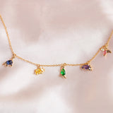 Creative Design Colorful Zircon Dinosaur Anklet