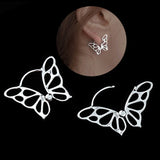 925 Sterling Silver Butterfly Earrings-Animals Aso