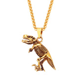 New Stainless Steel Tyrannosaurus  Necklace