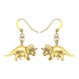 New Cute Triceratops Dinosaur Earrings