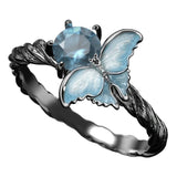 New Fashion Butterfly Rings Animals Aso