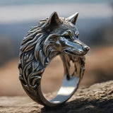 New Retro Wolf Ring