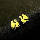 New Cute Dragon Stainless Steel Earrings Animals-Aso