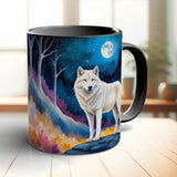Funny Wolf Design Heat Sensitive Ceramic Mug