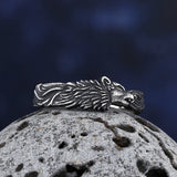 New Vintage Cool 316L Stainless Steel Wolf Ring