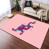 New Dragon Animal Printed Carpet - Animals Aso