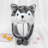 New Cute Wolf Plush Hat Beanie-Animals Aso