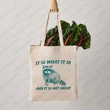 New Fashion Raccoon Pattern Shoulder Bags Animals-Aso