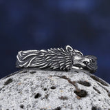 New Vintage Cool 316L Stainless Steel Wolf Ring Animals-Aso