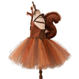 New Costume Children's Squirrel Dress Animals Aso