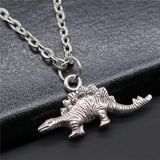 Fashion Antique Silver Color Dinosaur Necklace Animals-Aso