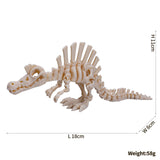 3D Printed Dinosaur toy Figurine Skeleton Prehistoric - animalsaso02