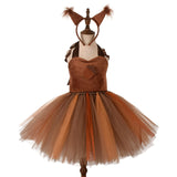 New Costume Children's Squirrel Dress Animals Aso