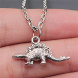 Fashion Antique Silver Color Dinosaur Necklace Animals-Aso