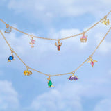 Creative Design Colorful Zircon Dinosaur Anklet Animals Aso