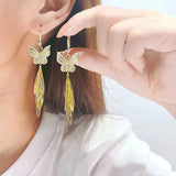 New Vintage Butterfly Tassel Earrings Animals-Aso