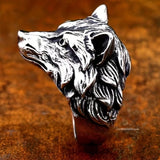 New Retro Wolf Ring Animals-Aso