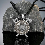 Vintage Wolf Necklaces Stainless Steel Animals-Aso