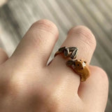 New Fashion Squirrel Ring Animals Aso