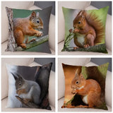New Cute Squirrel Cushion Cover Pillowcase Animals Aso