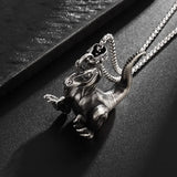 New Cute Dinosaur Pendant Necklace Animals-Aso