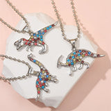 New Colorful Dinosaur Necklace Animals-Aso