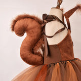 New Costume Children's Squirrel Dress Animals Aso