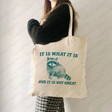 New Fashion Raccoon Pattern Shoulder Bags Animals-Aso