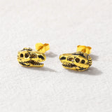 New Stainless Steel Dinosaur Stud Earring