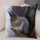 New Cute Squirrel Cushion Cover Pillowcase - animalsaso02