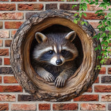 New Raccoon Aluminum Wall Decor Animals Aso