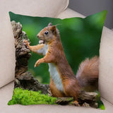New Cute Squirrel Cushion Cover Pillowcase - animalsaso02