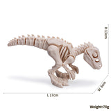 3D Printed Dinosaur toy Figurine Skeleton Prehistoric - animalsaso02