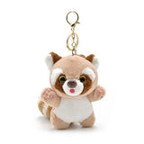 Cute Raccoon Plush Pendant Toy Doll Keychain