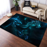 New Dragon Animal Printed Carpet - Animals Aso
