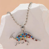 New Colorful Dinosaur Necklace Animals-Aso