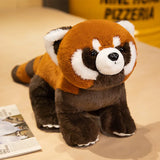 New Cute Red Raccoon Plush Toy Animals-Aso