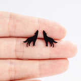 New fashion stainless steel Wolf earrings